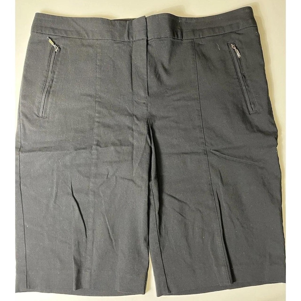 IZOD golf Black womans 12 Tennis shorts preppy zip pockets Pickleball Luxury Y2K